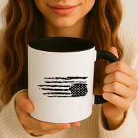 We Are Not Ok Upside Down USA Flag In Distress Mug