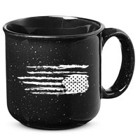 We Are Not Ok Upside Down USA Flag In Distress 15oz Campfire Ceramic Mug