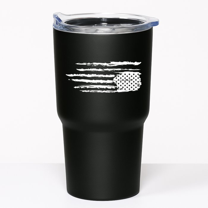 We Are Not Ok Upside Down USA Flag In Distress Tumbler