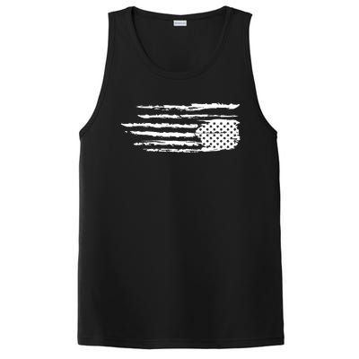 We Are Not Ok Upside Down USA Flag In Distress PosiCharge Competitor Tank