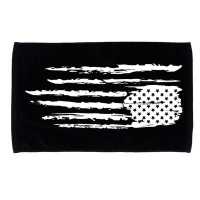 We Are Not Ok Upside Down USA Flag In Distress Microfiber Hand Towel