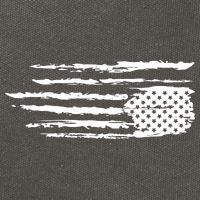 We Are Not Ok Upside Down USA Flag In Distress Cotton Canvas Backpack