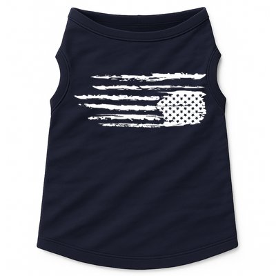 We Are Not Ok Upside Down USA Flag In Distress Doggie Tank