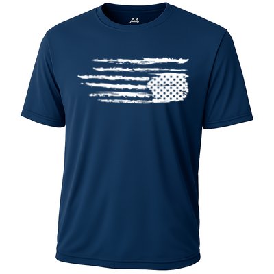 We Are Not Ok Upside Down USA Flag In Distress Performance Shirt