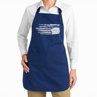 We Are Not Ok Upside Down USA Flag In Distress Apron