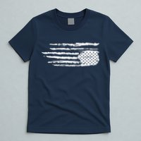 We Are Not Ok Upside Down USA Flag In Distress T-Shirt
