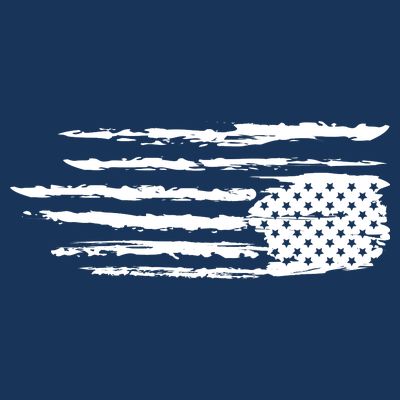 We Are Not Ok Upside Down USA Flag In Distress T-Shirt