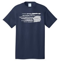 We Are Not Ok Upside Down USA Flag In Distress Tall T-Shirt