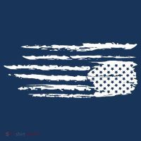 We Are Not Ok Upside Down USA Flag In Distress Tall T-Shirt