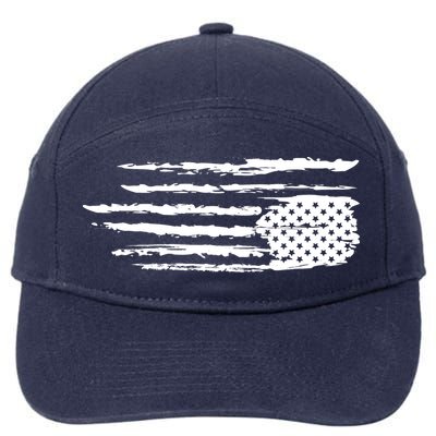 We Are Not Ok Upside Down USA Flag In Distress 7-Panel Snapback Hat