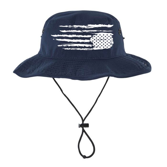 We Are Not Ok Upside Down USA Flag In Distress Bucket Hat