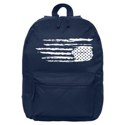 We Are Not Ok Upside Down USA Flag In Distress 16 in Basic Backpack