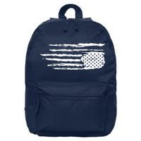 We Are Not Ok Upside Down USA Flag In Distress 16 in Basic Backpack