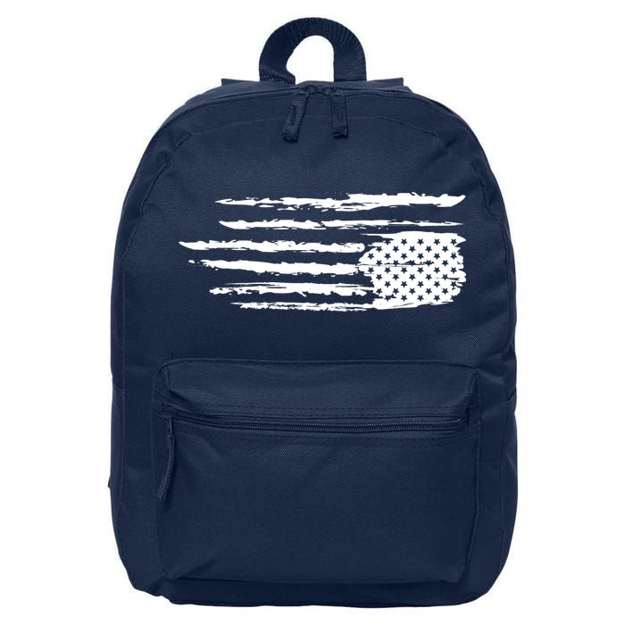 We Are Not Ok Upside Down USA Flag In Distress 16 in Basic Backpack