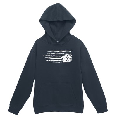 We Are Not Ok Upside Down USA Flag In Distress Urban Pullover Hoodie