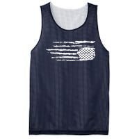 We Are Not Ok Upside Down USA Flag In Distress Mesh Reversible Basketball Jersey Tank