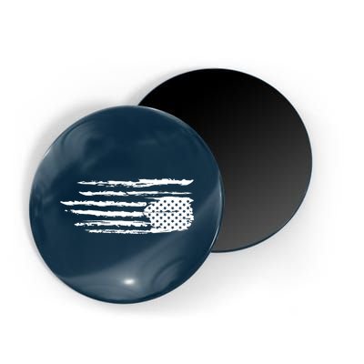 We Are Not Ok Upside Down USA Flag In Distress Magnet