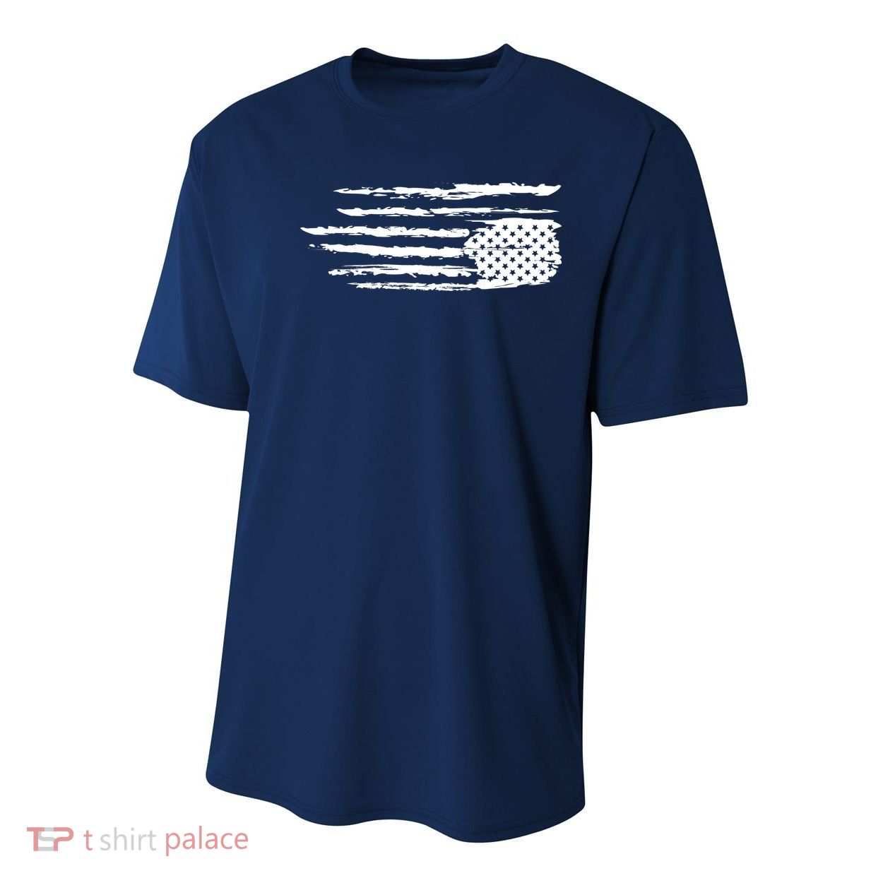 We Are Not Ok Upside Down USA Flag In Distress Youth Performance Sprint T-Shirt