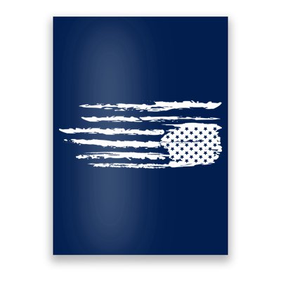 We Are Not Ok Upside Down USA Flag In Distress Poster