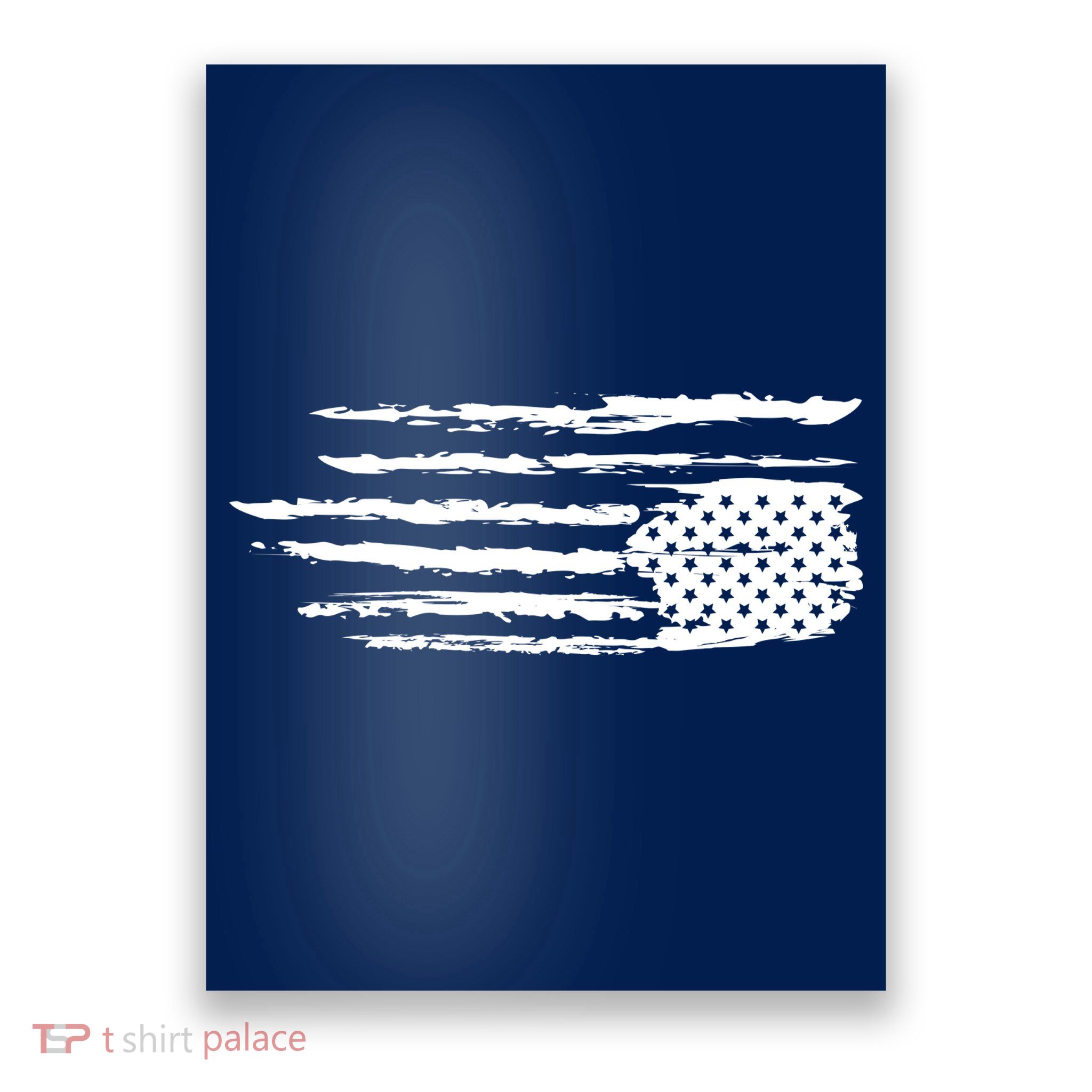 We Are Not Ok Upside Down USA Flag In Distress Poster