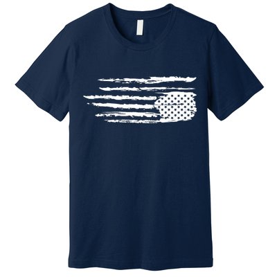We Are Not Ok Upside Down USA Flag In Distress Premium T-Shirt