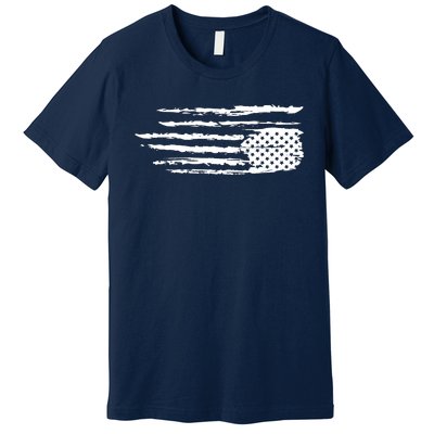 We Are Not Ok Upside Down USA Flag In Distress Premium T-Shirt