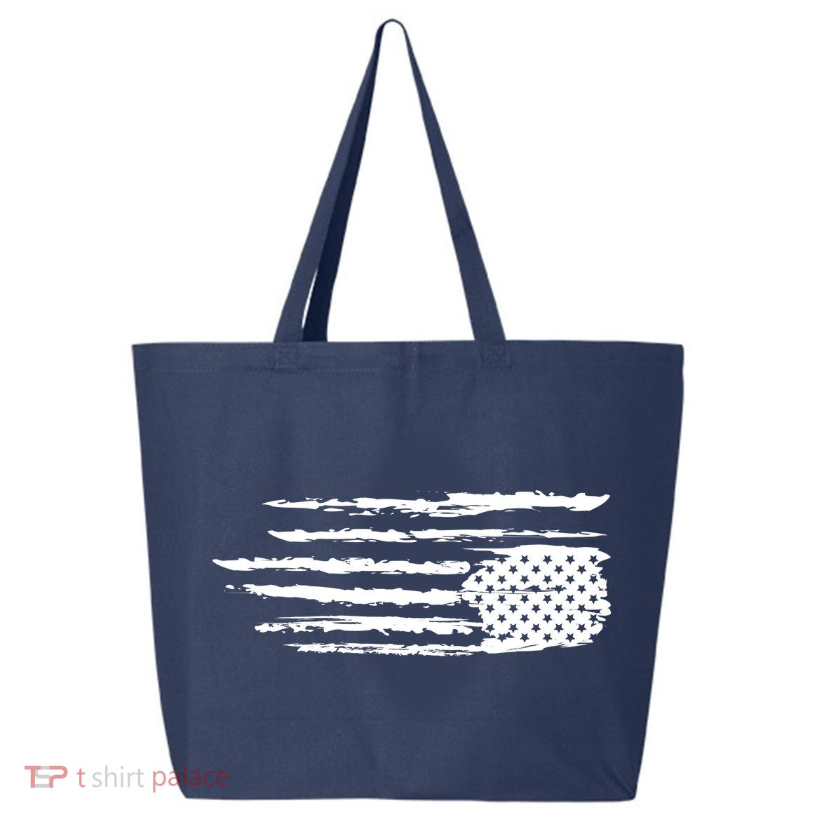 We Are Not Ok Upside Down USA Flag In Distress 25L Jumbo Tote
