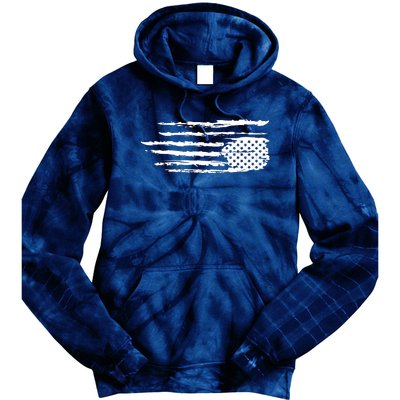 We Are Not Ok Upside Down USA Flag In Distress Tie Dye Hoodie