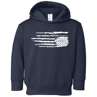 We Are Not Ok Upside Down USA Flag In Distress Toddler Hoodie