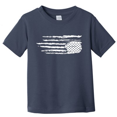 We Are Not Ok Upside Down USA Flag In Distress Toddler T-Shirt