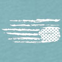 We Are Not Ok Upside Down USA Flag In Distress Sueded Cloud Jersey T-Shirt