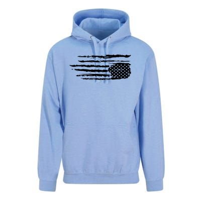 We Are Not Ok Upside Down USA Flag In Distress Unisex Surf Hoodie