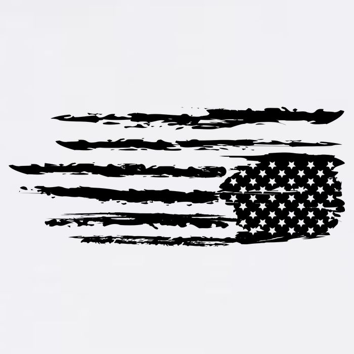 We Are Not Ok Upside Down USA Flag In Distress Garment-Dyed Sweatshirt