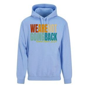 We Are Not Going Back Kamala Harris 2024 President Gift Unisex Surf Hoodie