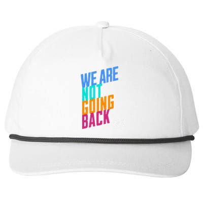 We Are Not Going Back Kamala Snapback Five-Panel Rope Hat