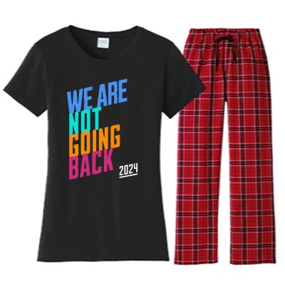 We Are Not Going Back Kamala Women's Flannel Pajama Set