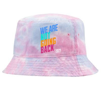 We Are Not Going Back Kamala Tie-Dyed Bucket Hat