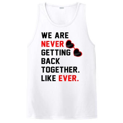 We Are Never Getting Back Together Like Ever Red Glasses PosiCharge Competitor Tank