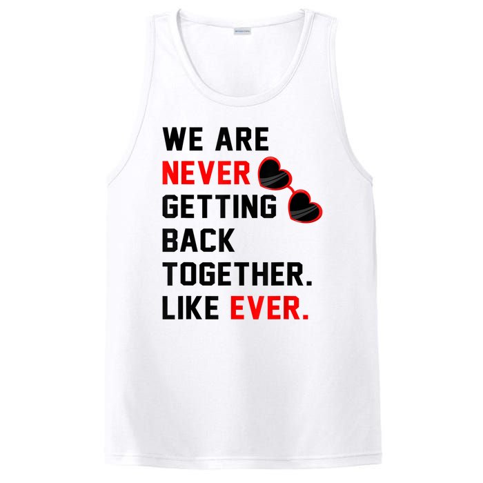 We Are Never Getting Back Together Like Ever Red Glasses PosiCharge Competitor Tank