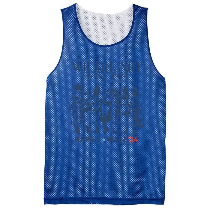 We Are Not Going Back Kamala Harris Waltz 24 Madam President Great Gift Mesh Reversible Basketball Jersey Tank