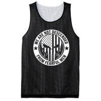 We Are Not Descended From Fearful  Patriotic 1776 Skull Mesh Reversible Basketball Jersey Tank