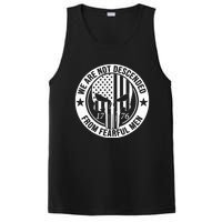 We Are Not Descended From Fearful  Patriotic 1776 Skull PosiCharge Competitor Tank