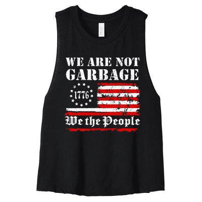 We Are Not Garbage Proud Garbage Women's Racerback Cropped Tank