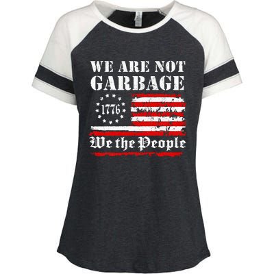 We Are Not Garbage Proud Garbage Enza Ladies Jersey Colorblock Tee