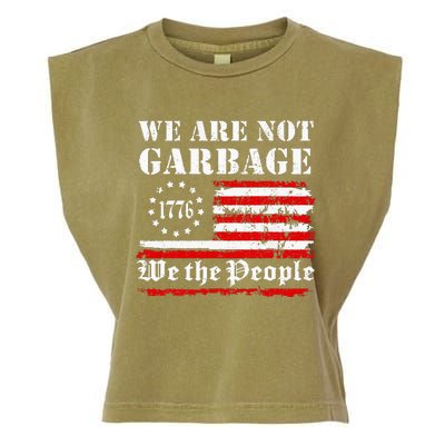 We Are Not Garbage Proud Garbage Garment-Dyed Women's Muscle Tee