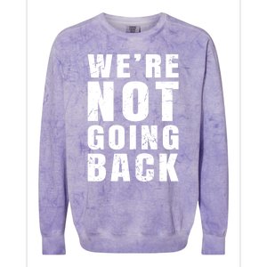 We Are Not Going Back Vote For 2024 President Kamalaharris Gift Colorblast Crewneck Sweatshirt