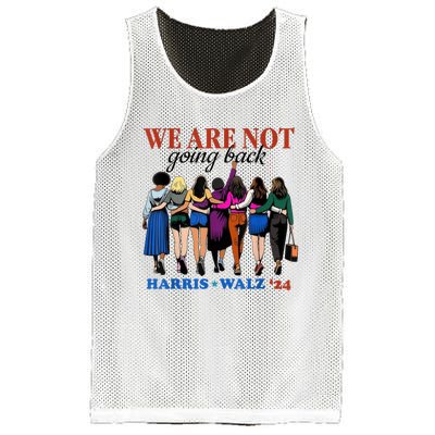 We Are Not Going Back Kamala Harris Waltz 24 Madam President Mesh Reversible Basketball Jersey Tank