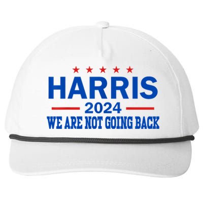 We Are Not Going Back Vote For 2024 Gift Snapback Five-Panel Rope Hat