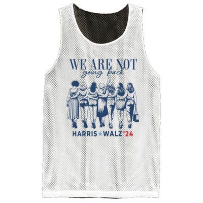 We Are Not Going Back Kamala Harris Waltz 24 Madam President Mesh Reversible Basketball Jersey Tank