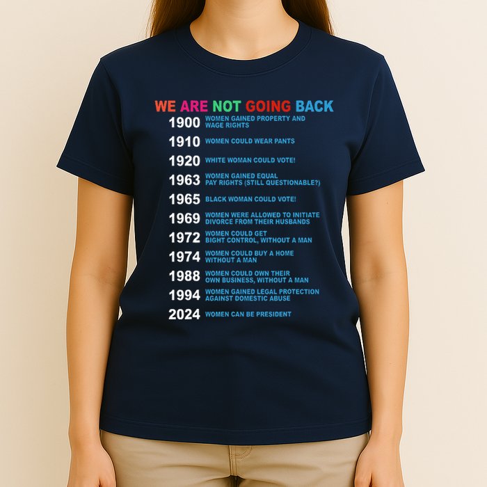 We Are Not Going Back Voting Rights Vote R.E.P.R.O.D.U.C.T.I.V.E Rights T-Shirt